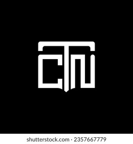 CTN abstract monogram logo design. CTN monogram, minimalist, triangle, hexagon, unique modern flat abstract logo design