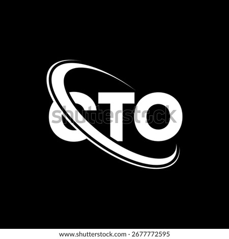 CTO logo. CTO letter. CTO letter logo design. Initials C TO logo linked with circle and uppercase monogram logo. CTO typography for technology, business and real estate brand.