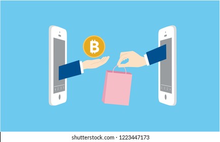 CtoC image,digiral currency,vector illustration