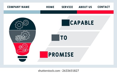 CTP - Capable to Promise acrônimo. plano de fundo do conceito de negócios. conceito de ilustração vetorial com palavras-chave e ícones. ilustração de letras com ícones para banner da Web, folheto, landing
