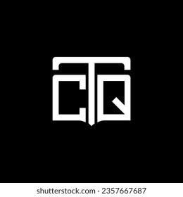 Diseño de logotipo de monograma abstracto CTQ. Monograma CTQ, minimalista, triángulo, hexágono, diseño único de logotipo abstracto plano moderno