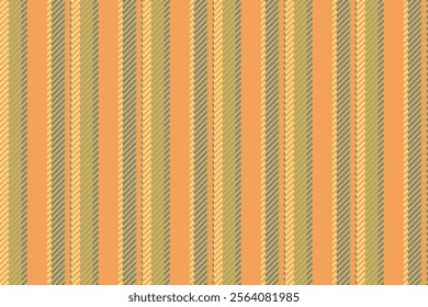 Ctraight textile pattern fabric, diwali background vector seamless. Mool lines texture vertical stripe in orange and mint colors palette.