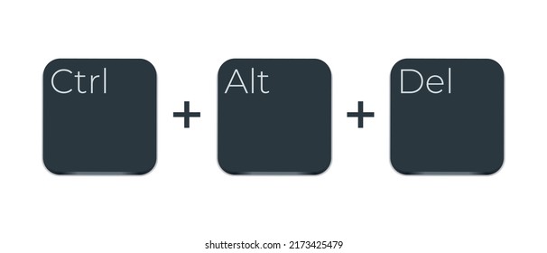 Ctrl, alt and del ,Three buttons for fix computer hanging problem