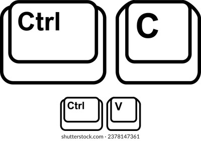 Ctrl C Ctrl V keyboard button 