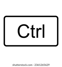 diseño de ilustración de vector de icono de ctrl