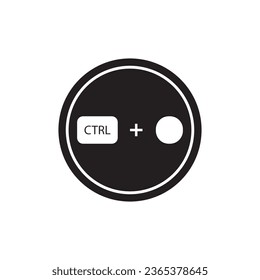 ctrl key icon vector template illustration logo design