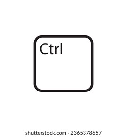 ctrl key icon vector template illustration logo design