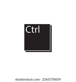 diseño del logotipo de la ilustración de la plantilla del vector de icono de ctrl