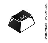 Ctrl keys on the keyboard. control the key combination. Insert a keyboard shortcut for Windows devices. Computer keyboard icons. Vector illustration