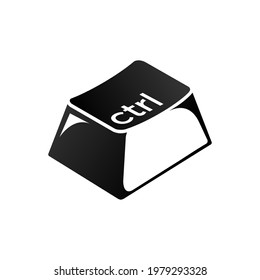 Ctrl keys on the keyboard. control the key combination. Insert a keyboard shortcut for Windows devices. Computer keyboard icons. Vector illustration