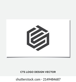 CTS HEXAGON LOGO DESIGN VECTOR