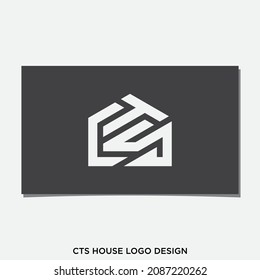 CTS HOUSE LOGO DESIGN VECTOR.