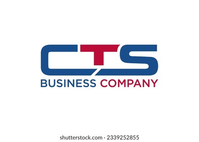 CTS initial letter logo design business company identity