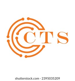 CTS letter design. CTS letter technology logo design on white background. CTS Monogram logo design for entrepreneur and business