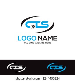 CTS Letter Logo Design Vector Illustration