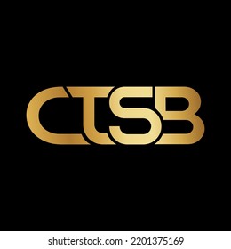 CTSB ctsb letter design logo logotype icon concept with san serif font and classic elegant style look vector illustration.