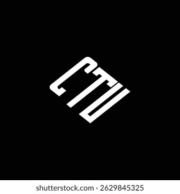 CTU letter logo design on black background.  
CTU letter business logo design. 
CTU creative initials letter logo concept.
