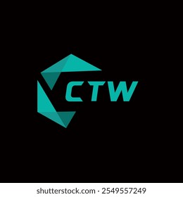 Logotipo da letra criativa minimalista CTW. CTW vetor exclusivo iniciais alfabeto letra logotipo design 
