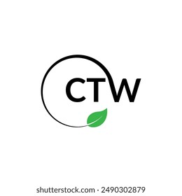 CTW Logo. Classic Lettering Minimal Fashion Designs, Vector Graphic Branding Letter Element. ABSTRACT CREATIVE LETTER LOGO DESIGN.