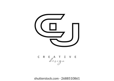CU Creative Monogram Logo Design-Stock Creative Branding Design Concept Keywords language: English