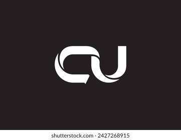 cu letter logo design and initial logo
