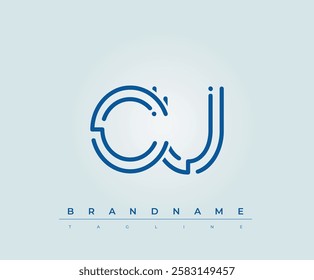 CU Technology Letter Logo Template. This tech letter logo is a graphic mark that uses letters to represent a technology company.