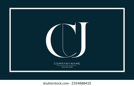 CU or UC Alphabet Letters Logo Monogram