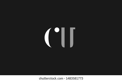 CU, UC Letter Logo Design with Creative Modern Trendy Typography