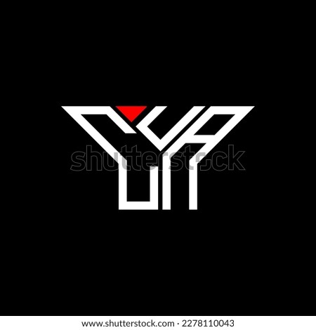 CUA letter logo creative design with vector graphic, CUA simple and modern logo.