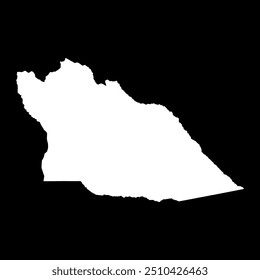 Cuando Cubango province map, administrative division of Angola.