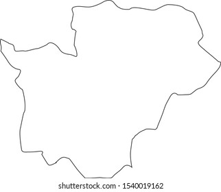 cuanza sul province map in angola