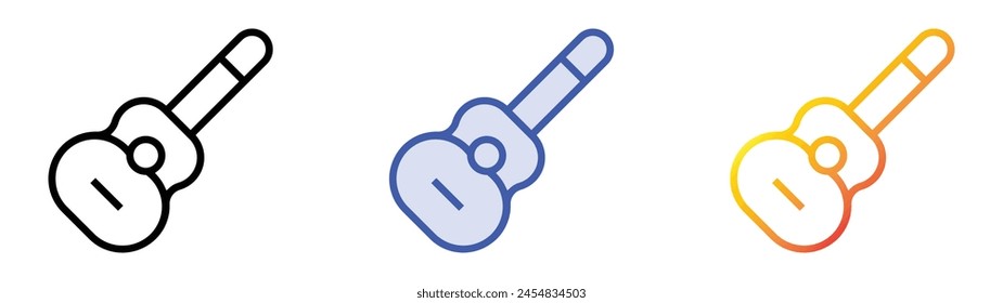 cuatro icon. Linear, Blue Fill and Gradient Style Design Isolated On White Background