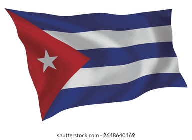 Cuba country flag silk icon