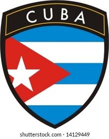 CUBA crest flag