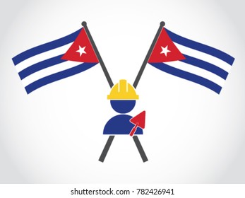 Cuba Emblem Labor Constructions