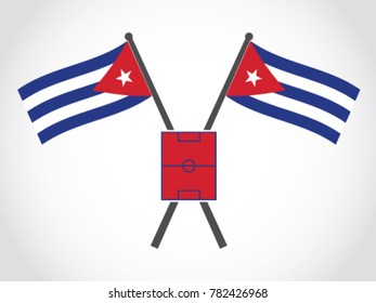 Cuba Emblem Soccer Match