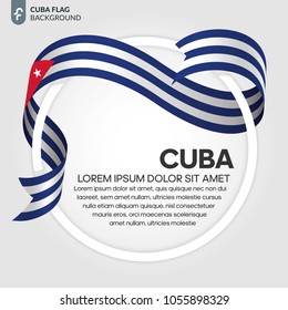 Cuba flag background