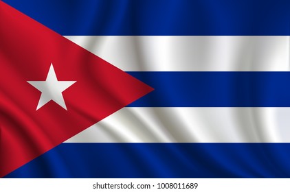 Cuba Flag background vector illustration