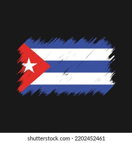 Cuba Flag Brush Vector. National Flag