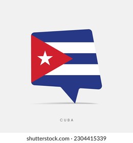 Cuba flag bubble chat icon