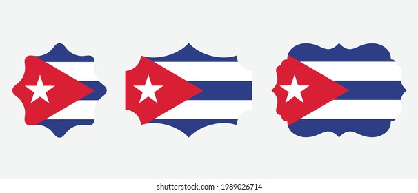 Cuba flag. flat icon symbol vector illustration