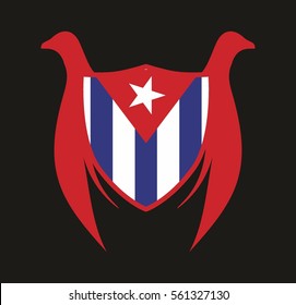Cuba flag graphic design vector art