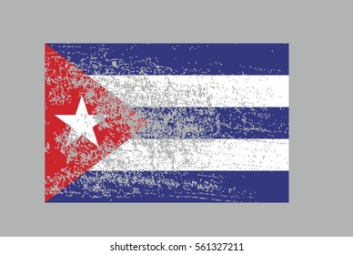 Cuba flag graphic design vector art