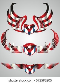 Cuba flag graphic design vector art