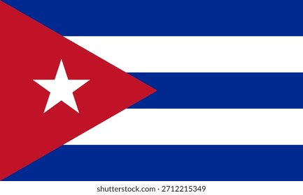Icono de la bandera de Cuba en alta calidad