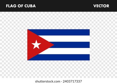 Cuba flag. Flag of Cuba, illustration. Flag picture. Vector
