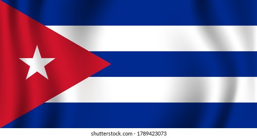 Cuba flag image vector. EPS.file.
