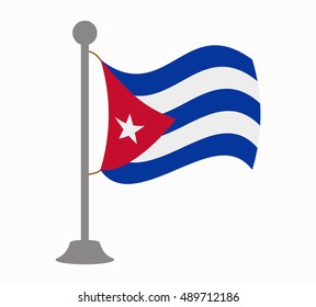 cuba flag mast