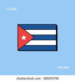 Cuba flag vector