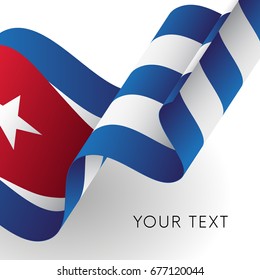 Cuba flag. Vector